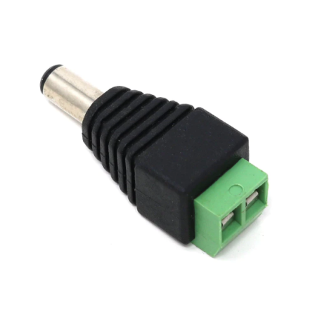 Female DC Power adapter - 2.1mm jack to screw terminal block