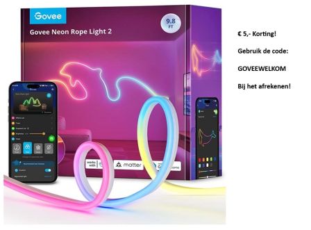 Govee Neon Rope Light 2 White (3m) 