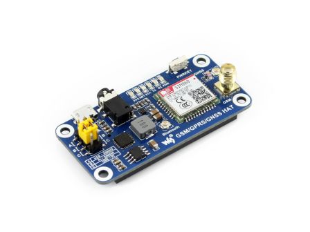 Waveshare GSM / GPRS / GNSS / Bluetooth HAT Voor Raspberry Pi