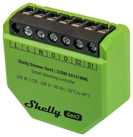 Shelly Dimmer Gen3 - Slimme Dimmer voor LED en Gloeilampen