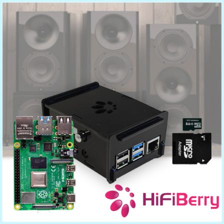 Hifiberry Audio Kit met Raspberry Pi 4 2GB / 4GB / 8GB