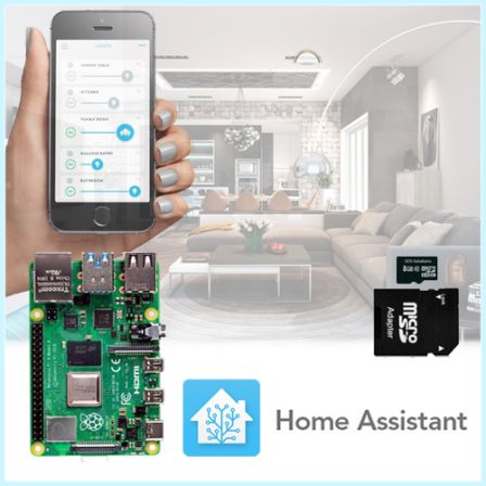 Home Assistant Plug-And-Play Kit met Raspberry PI 4B