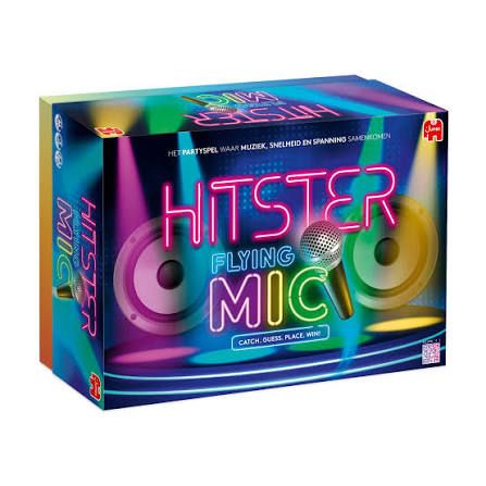 Hitster Flying Mic – Muzikaal Partyspel met Vliegende Microfoon – 225 Hits