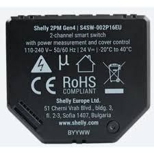 Shelly 2PM Gen4 - Intelligente Dubbele Relaisschakelaar met Energiemeting
