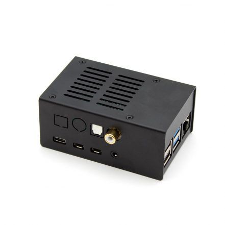 Stalen Behuizing voor Hifiberry Digi+ Pi 4 V2 - Zwart