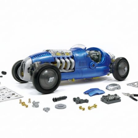 Velleman KSR23 Vintage Racewagen Bouwpakket – Werkende V8 Motor – 233-delig