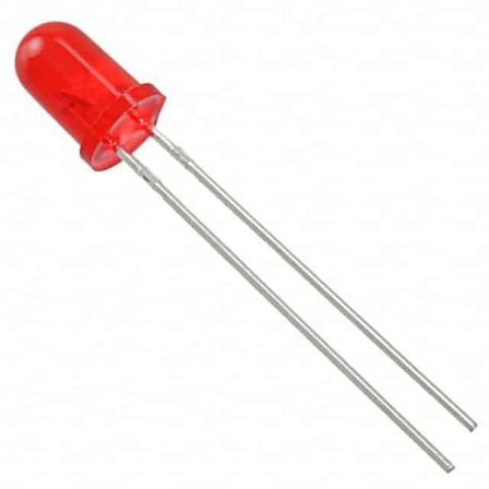10 x LED 5mm Rood diffuus
