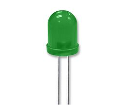 10 x LED 10mm Groen diffuus