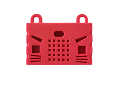 Siliconen Behuizing voor Micro:Bit V2 - Rood / Ronde Oortjes