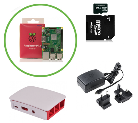 Officiële Raspberry Pi 3 B+ (2018) Starter Kit met Originele Accessoires