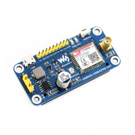 GSM / GPRS / Bluetooth HAT voor Raspberry Pi