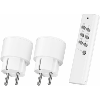 KlikAanKlikUit Draadloze Stopcontact Schakelaar Set - Set van 2