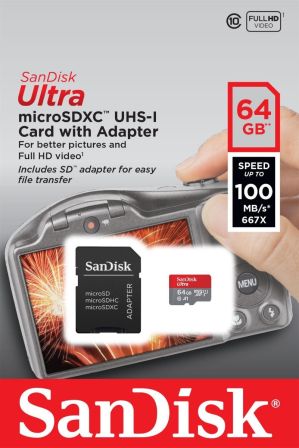 Sandisk Ultra Micro Sdxc 64GB 100MB/s