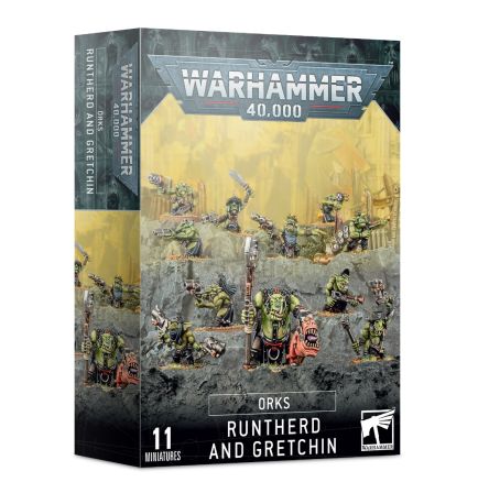 Warhammer Orks Runtherd and Gretchin 40,000