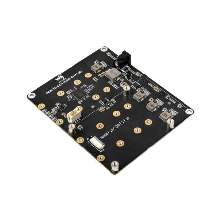 Waveshare PCIe TO 4-CH NVMe Board (B) voor Raspberry Pi 5