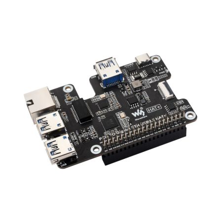 PCIe To Gigabit Ethernet & USB 3.2 HAT voor Raspberry Pi 5