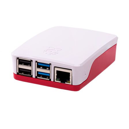 Originele Raspberry Pi 4B Behuizing - Rood / Wit