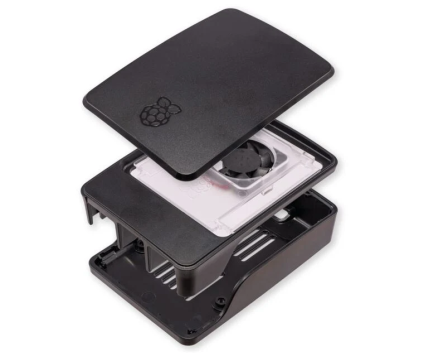 Originele Raspberry Pi 5 Behuizing - Zwart inclusief ventilator (koeling)