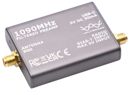 Flightaware 1090Mhz Filtered Preamp