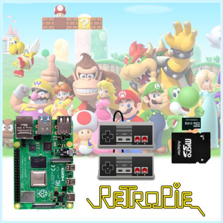 Retro Game Console Emulator met Raspberry Pi 4 Model B 2GB / 4GB / 8GB