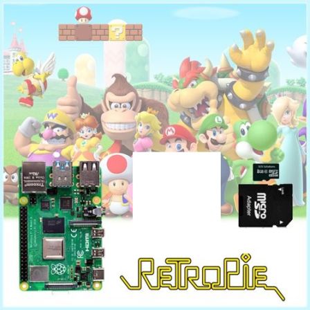 Retropie Game Console Emulator met Raspberry Pi 4B