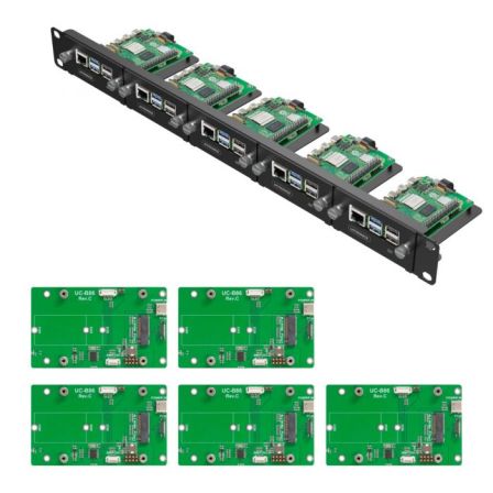 Raspberry Pi Rack Basic 1U – Rackmount-oplossing voor maximaal 5 Raspberry Pi 5-units + NVMe-opslag