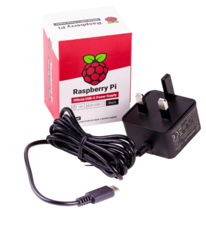 Originele Raspberry Pi USB-C 3A voeding Zwart