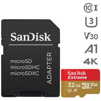 Sandisk Extreme 32GB Micro SD 100MB/s