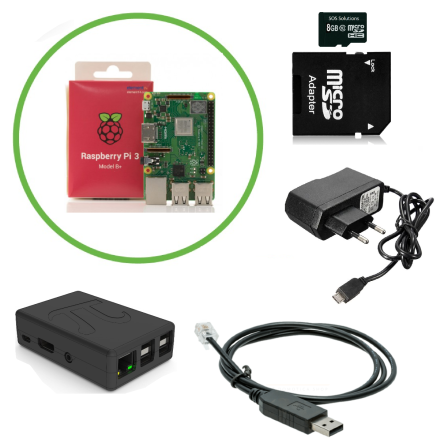 Slimme Meter Domoticz Starter Kit met Raspberry Pi 3B+
