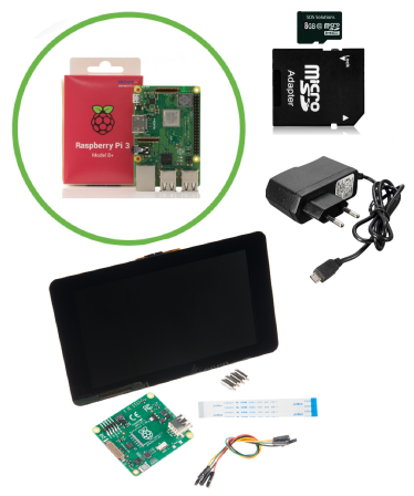 Touchscreen Starter Kit met Raspberry Pi 3B+ (2018)